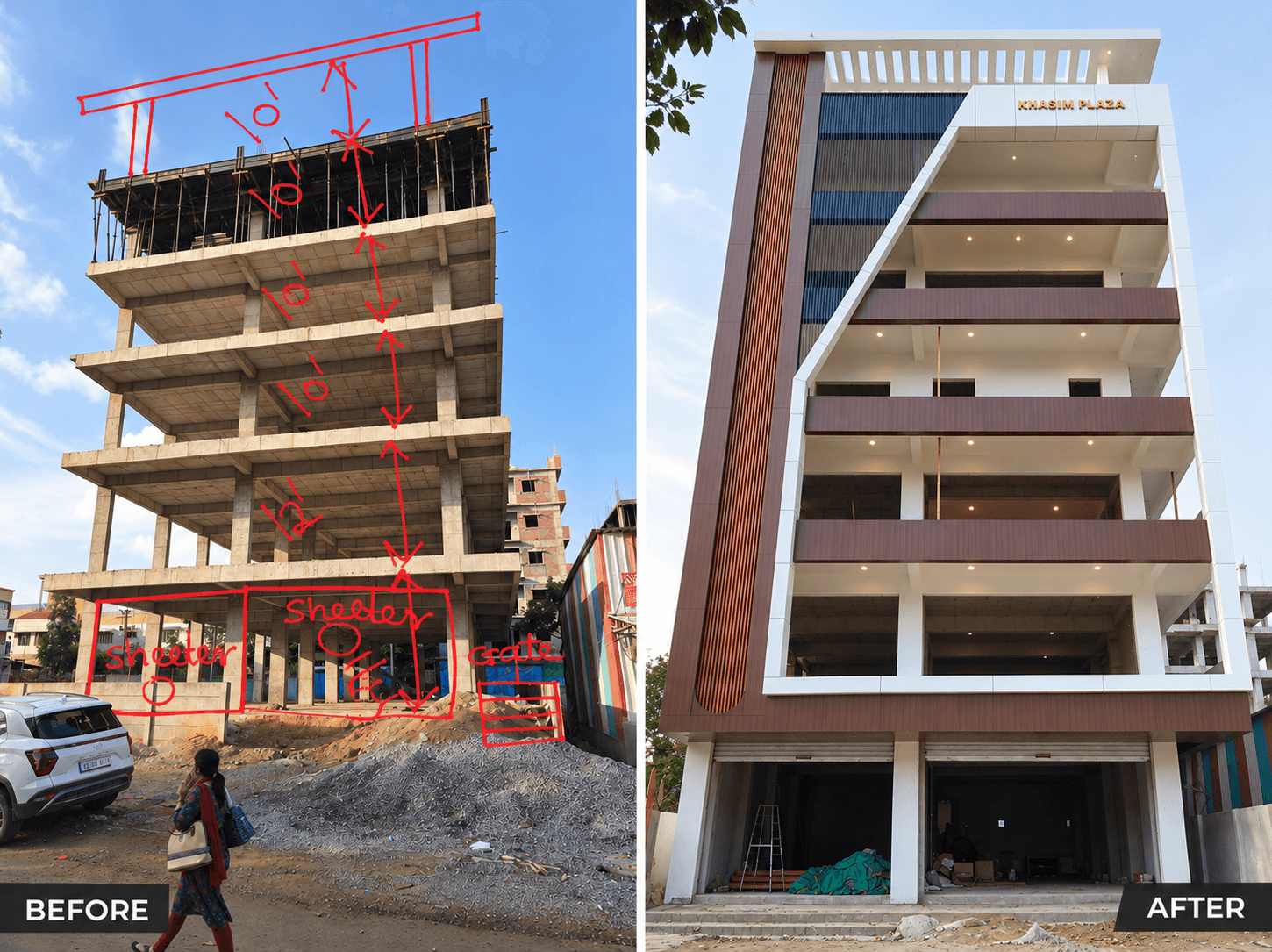 ACP Elevation - Premium Signage by MK Ads Vijayawada - Transform Your Building’s Exterior