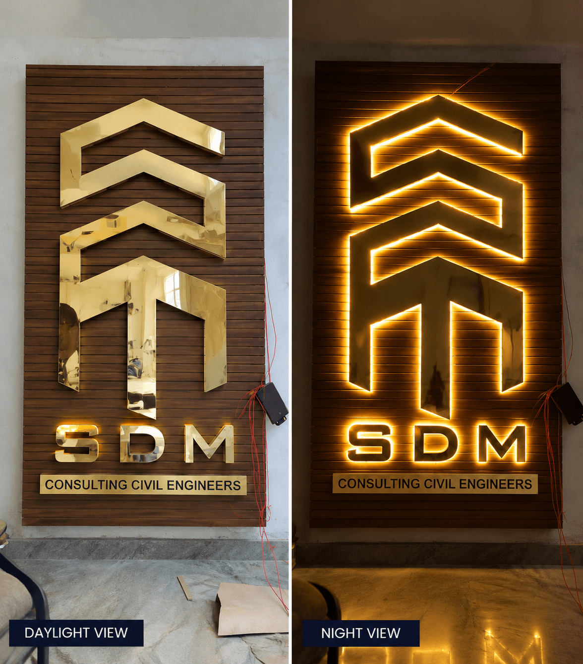 Gold Letters - Premium Signage by MK Ads Vijayawada - A Premium Finish That Gets Noticed