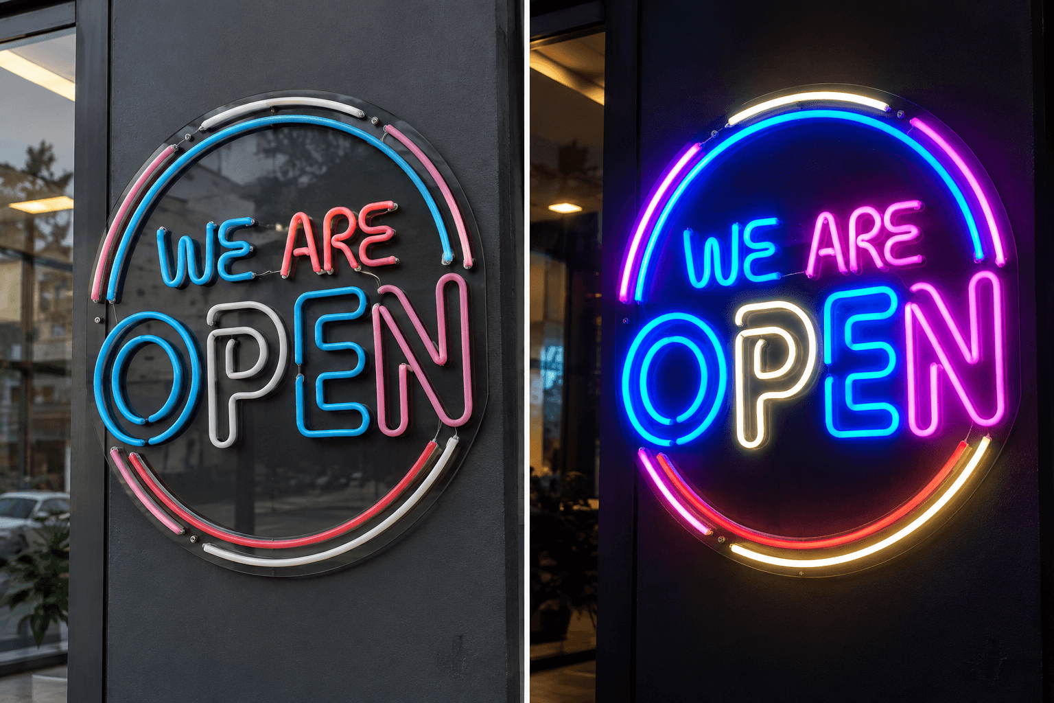 Neon Sign Boards - Premium Signage by MK Ads Vijayawada - Bring Your Brand to Life with Neon