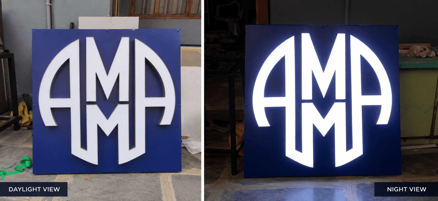 Trim Cap Letters - Premium Signage by MK Ads Vijayawada - A Classic Signage Style with a Bold Finish